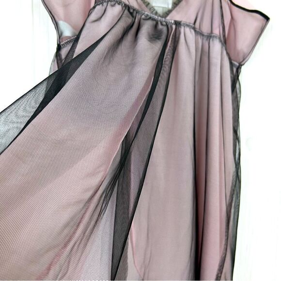 Ivy & Annabelle Pajama Nighties Baby Dolls Black Pink Size L - Picture 4 of 6